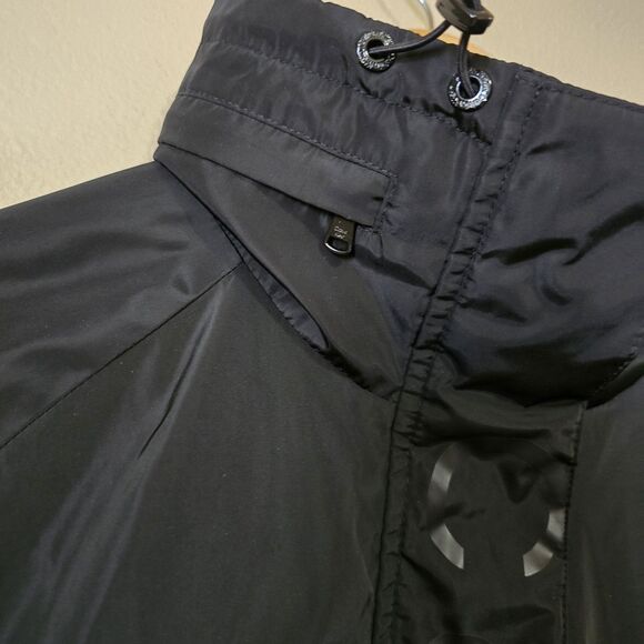 Calvin Klein Women’s Water Resistant Windbreaker Track Jacket Black Size Large - Picture 11 of 13